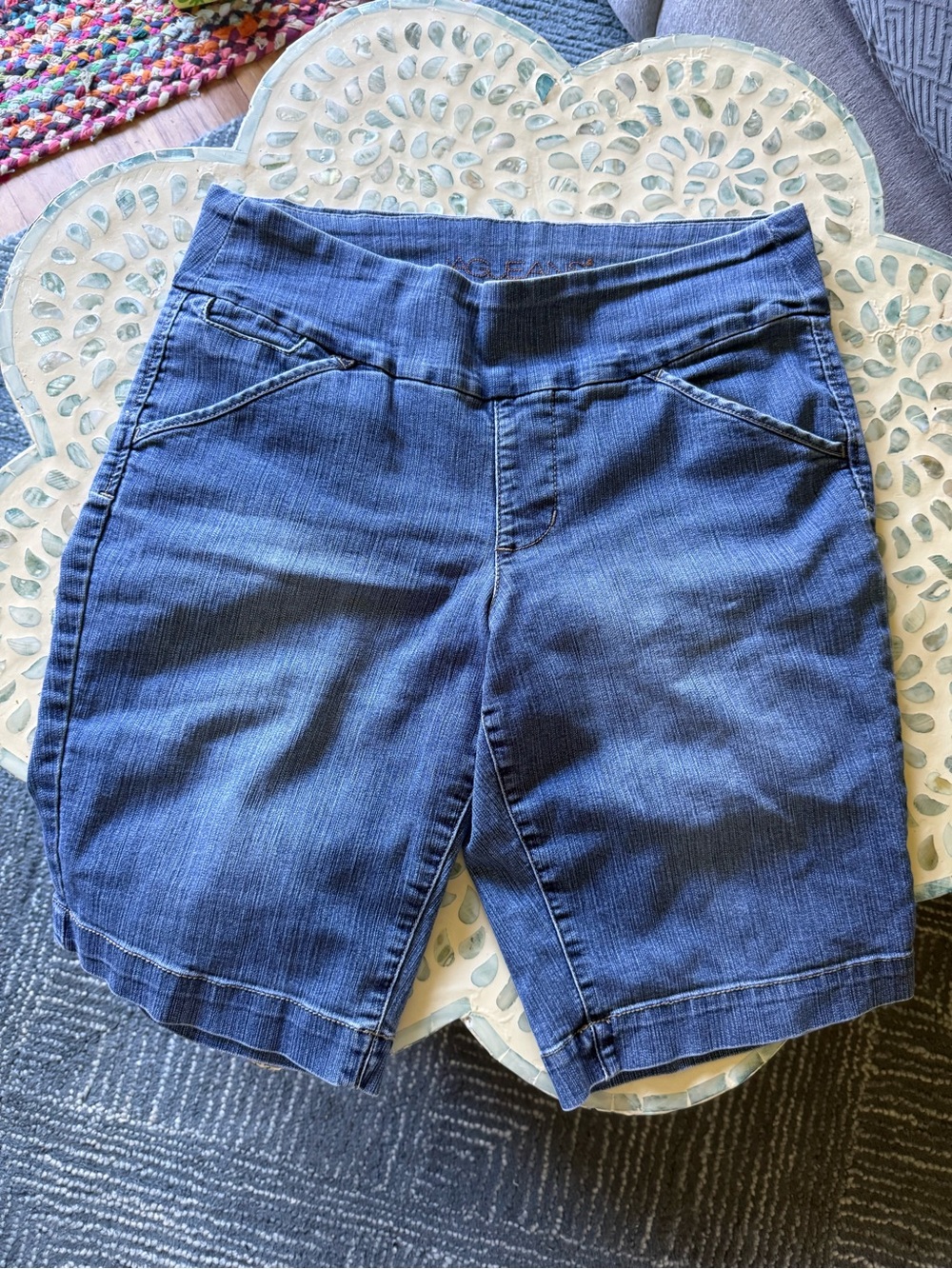 Jag Jeans Dark Blue Stretch Bermuda Shorts